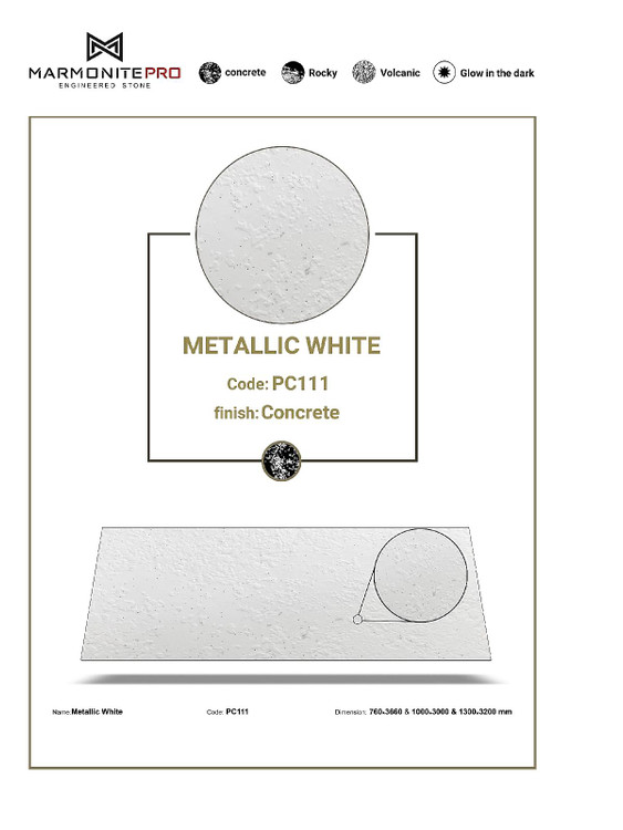 مارمونایت پرو PC111 metallic white