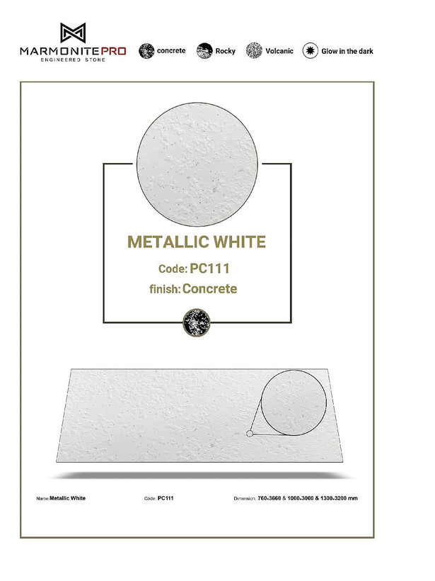 مارمونایت پرو PC111 metallic white