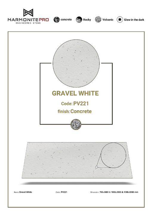 مارمونایت پرو PV221 gravel white