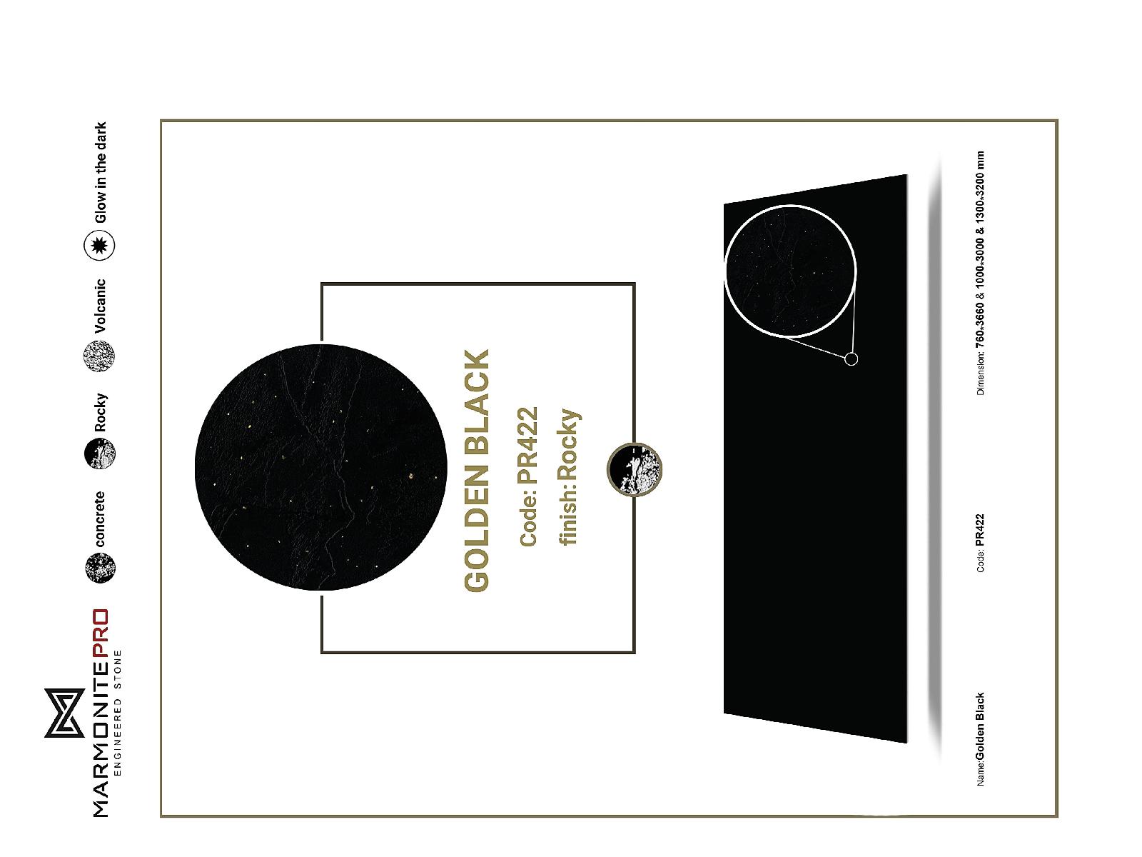 مارمونایت پرو PR 422 golden black